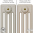 CI-RC-CREAM-019 - Richmond Cream 4 Column Victorian Cast Iron Radiator H760mm x W340mm CI-RC-CREAM-019 - Richmond Cream 4 Column Victorian Cast Iron Radiator H760mm x W340mm